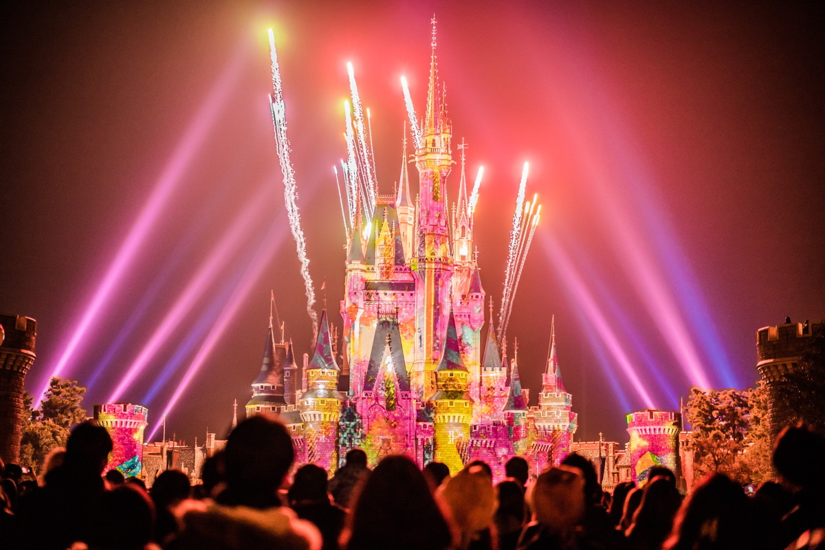 Tokyo Disney Resort at night