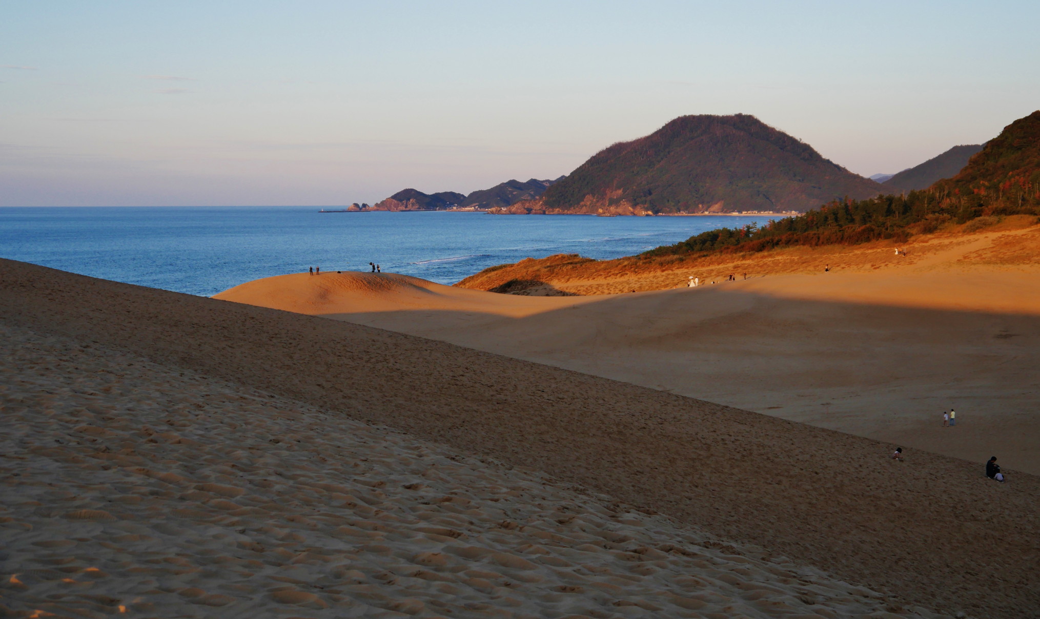Tottori Sand Dunes at sunset
