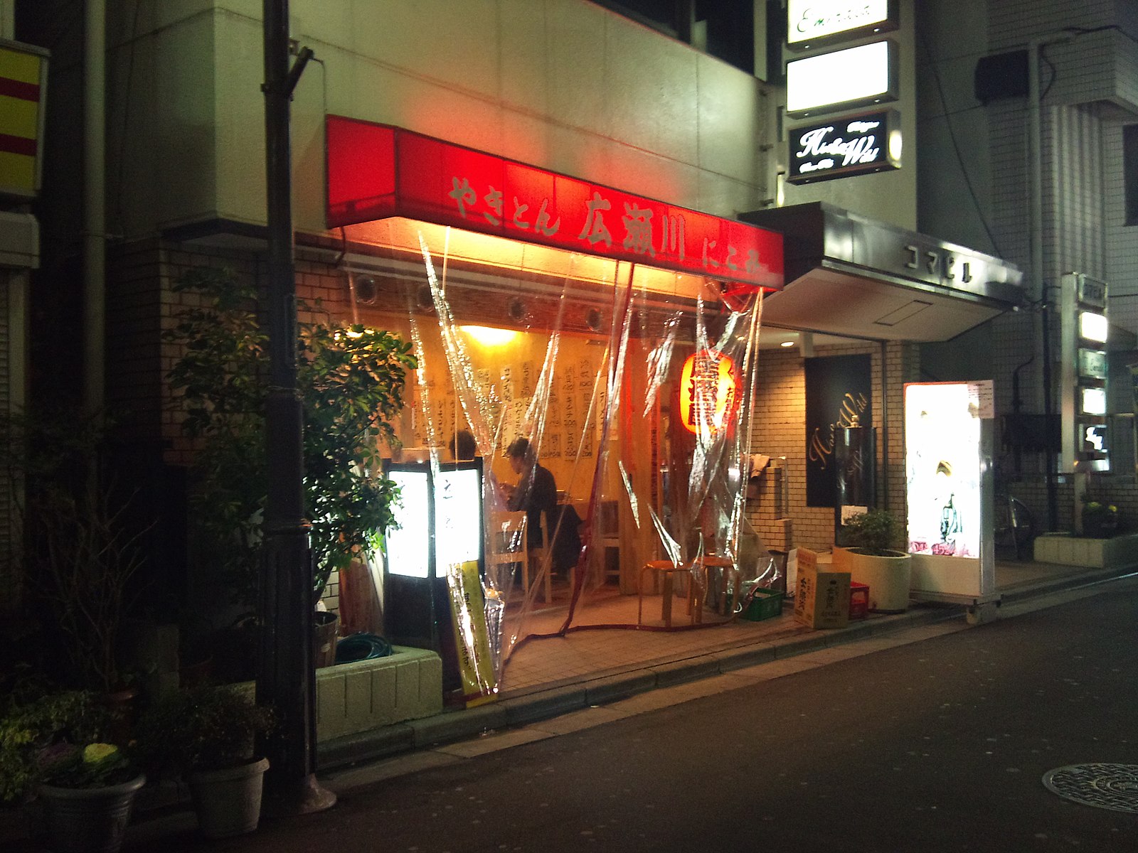Kawaguchi at night (Hirosegawa)